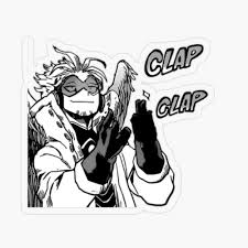 Black And White Manga Stickers Keigo Tamaki Hawks Sticker Transparent Sticker By Zoeygold13 In 2020 Aesthetic Stickers Cute Stickers Poster Stickers