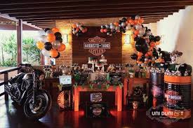 Harley Davidson Birthday Party Ideas Photo 1 Of 29 Motorcycle Party Mens Birthday Party Harley Davidson Birthday