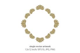 Download Lotus Frame Graphic By Biljanacvetanovic Creative Fabrica SVG Cut Files
