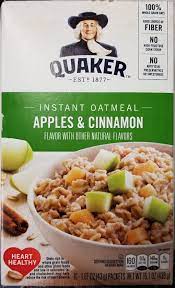 Save 5% more with subscribe & save. Instant Oatmeal Apples Cinnamon Quaker 1 51oz