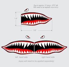 Shark Mouth Plane Coatume Template Image From Http I Ebayimg Com Images I 191656717511 0 1 S L1000 Jpg Shark Teeth Military Airplane Shark
