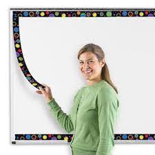 Redecorating Your Whiteboard Is A Snap With These Durable Magnetic Borders Or Take Regular Borders Lam School Classroom Classroom Classroom Organisation