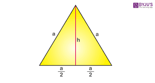 Area Of An Equilateral Triangle Formula Definition Derivation Examples