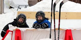 Plan to make the frame for your backyard ice rink on the flattest part of your property. Ice N Go Pro Rink Kit 16 X 32 Backyard Ice Hockey Rink Kit Buy Online In Bahamas At Desertcart Productid 169220826