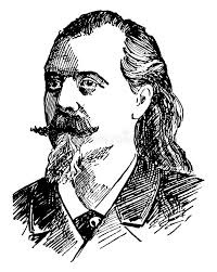 W. F. Cody винтажная иллюстрация Иллюстрация вектора