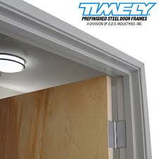 Universal stud anchors are typically sold as a loose anchor that snaps into the frame throat but options for welded in anchors are available. Timely Prefinished Steel Door Frames