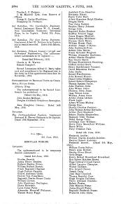 5394 THE LONDON GAZETTE, 4 JUNE, 1915.