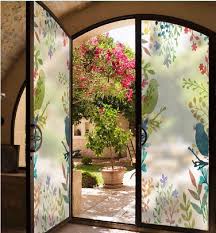 Easy To Apply Happy Birds Window Film Sticker Window Film Designs Window Film Countryside Style