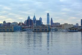 philly skyline as seen from the camden waterfront on the