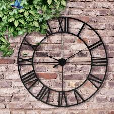 Check spelling or type a new query. 16 23 Large Outdoor Garden Wall Clock Antique Roman Numeral Round Open Face 22 99 O Large Outdoor Wall Clock Outdoor Wall Clocks Roman Numeral Wall Clock