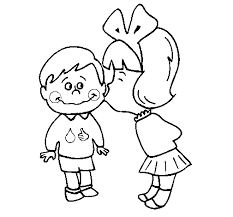 Compartilhamos desenhos para as crianças pintarem e se divertirem, editamos e tratamos as imagens para garantir a melhor qualidade para a criançada na hora de pintar e colorir. Desenho De Beijo Ii Para Colorir Colorir Com