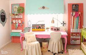 Although, it is a super functional room (love my good will shelf makeover), i'm not in love with it's current look. A Peek Into My Craft Room Design Dazzle Craft Room Decor Craft Room Design Craft Room Office