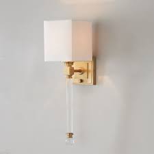Chic Sophisticate Crystal Torch Wall Sconce Wall Sconces Sconces Brass Bathroom Sconce