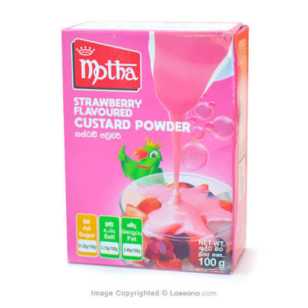 Motha Custard Powder strawerry 100g