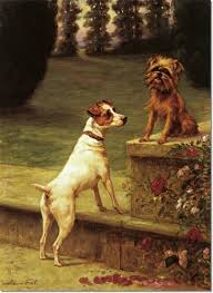 Maud Earl Playmates 1902 Painting Dog Paintings Dog Photograph Vintage Dog