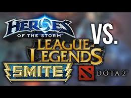 ¡dale al play en linea! Dota 2 Vs Lol Vs Heroes Of Storm Vs Smite Para Pc Gamers
