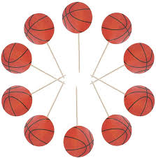 Having a baby shower theme creative and fun will make all guests feel comfortable at your party. Amazon Com 48pcs Basketball Cupcake Cake Toppers Basketball Party Supplies Dessert Muffin Cake Decorations For Basketball Themed Party Baby Shower Or Happy Birthday Party Decoration Toys Games
