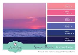 pink purple blue sunset pallet blue color schemes beach