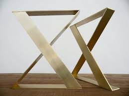 28 H X 24 W X Frame Wide Flat Brass Table Legs Height 26 To 32 Set 2 Brass Table Legs Brass Table Table Legs
