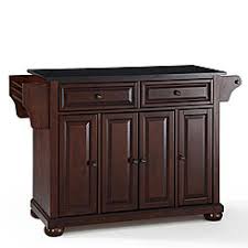 Crosley furniture alexandria solid black granite top portable kitchen island in vintage mahogany finish. Crosley Furniture Kitchen Carts Islands Sears