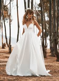 Aquarius By Vagabond Genesis Collection Crisp Satin Ball Wedding Gown With A Wide Waist Band Wedding Dresses Wedding Dresses Satin Bridal Wedding Dresses