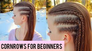 You can start with no preparation if you have manageable hair, but if your hair is tougher to work with, use the spray get all of your hair braided in relatively thin strands but only braid approximately half an inch from your scalp. Cornrows For Beginners Learn To Braid How To Hair Diy Youtube