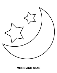 You can get creative with any colors you like. Moon And Star Coloring Page Coloring Sky Star Coloring Pages Moon Coloring Pages Unicorn Coloring Pages