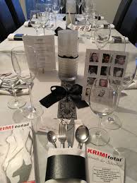 Tischdeko Krimidinner Krimi Dinner Krimi Dinner