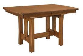 A tapered leg is different that a straight leg as it slims down toward the floor. Santa Clarita Trestle Table From Dutchcrafters Amish Furniture