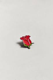 Rose Emoji Pin Rose Emoji Emoji Pin Green Enamel