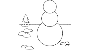 Snowman Outline Template Blank Coloring Page Snowman Coloring Pages Snowflake Coloring Pages Free Kids Coloring Pages
