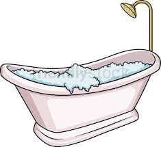 Full Bathtub Cartoon Vector Clipart - FriendlyStock