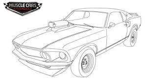1970 Chevelle Muscle Car Coloring Page Cars Coloring Pages Car Colors Cool Car Drawings