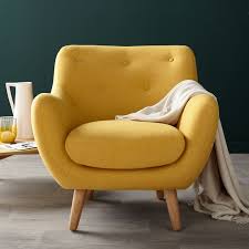 Poppy Meuble Fauteuil Esprit Scandinave Jaune Moutarde Alinea Fauteuil Jaune Fauteuil Chambre Bebe Fauteuil Jaune Moutarde