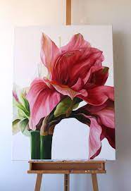 Additional 600b4d5c46c18830b78b5ceee1bc0abe2387c781 8 Jpg 1920 2795 Flower Art Painting Amaryllis Painting Flower Painting