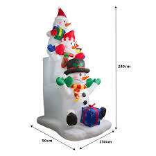 led schneemann beleuchtet aufblasbar weihnachtsfigur deko aussen gross beleuchtung ebay