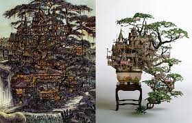 Unlike the original chinese penjing, which utilizes traditional techniques to produce entire natural sceneries in small pots. Juxtapoz Magazine Bonsai Treehouses And Other Sculptures By Takanori Aiba