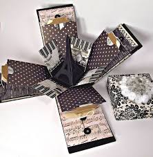 Paris Explosion Box Exploding Box Card Scrapbook Box Explosion Box