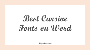 Maybe you would like to learn more about one of these? Best Cursive Fonts On Word Hipsthetic