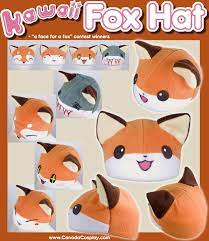 Kawaii Fox Hat Winners By Kaypikefashion Fox Hat Cat Hat Pattern Fleece Hat Pattern