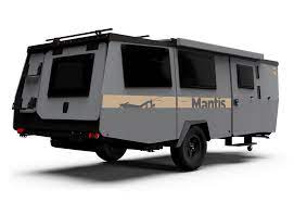 Taxa Adds A Few New Tricks To Its Funky Mantis Camping Trailer Small Travel Trailers Travel Trailer Camping Trailer