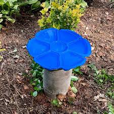 This concrete hanging bird feeder/bird bath is made with a real leaf. Homemade Cement Bird Bath 12 Steps Instructables