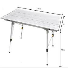 90 53 71cm Aluminum Alloy Folding Table Portable Outdoor Camping Table Ultra Light Barbecue Table Advertising P Camping Table Folding Table Metal Picnic Tables
