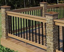 Wood And Metal Railings For Decks Decks And Porches Building A Deck Deck Railing Design