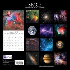 Space 2019 Wall Calendar Wall Calendar Calendar Wall