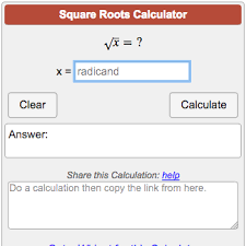 Square Root Calculator And Perfect Square Calculator Find The Square Root Or The Two Roots Simplifying Radical Expressions Radical Expressions Square Roots