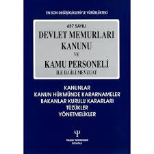 657 Sayili Devlet Memurlari Kanunu Ve Kamu Personeli Ile Kitabi