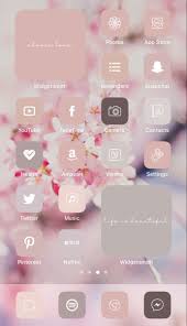 Aesthetic Ios 14 Iphone Home Screen Layout Inspiration App Icon Pack Pink Mauve Neutral Iphone Home Screen Layout App Icon Ios App Iphone