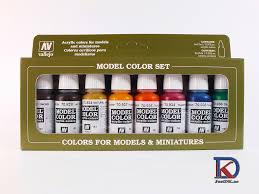 8 Color Set 70136 Vallejo Model Color Set Transparent