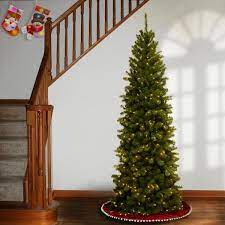 Check spelling or type a new query. National Tree Company 7 Ft North Valley Spruce Pencil Slim Artificial Christmas Tree With Clear Lights Nrv7 358 70 The Home Depot